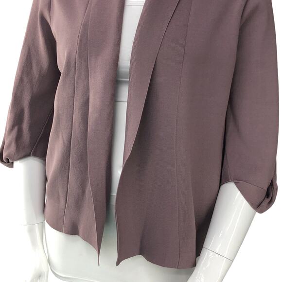 Donna Karan New York Womens Size L Open Front Cardigan Rib Knit - Picture 3 of 16